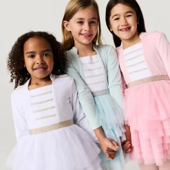 Velour Tulle Dress