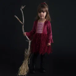 Velour Tulle Dress