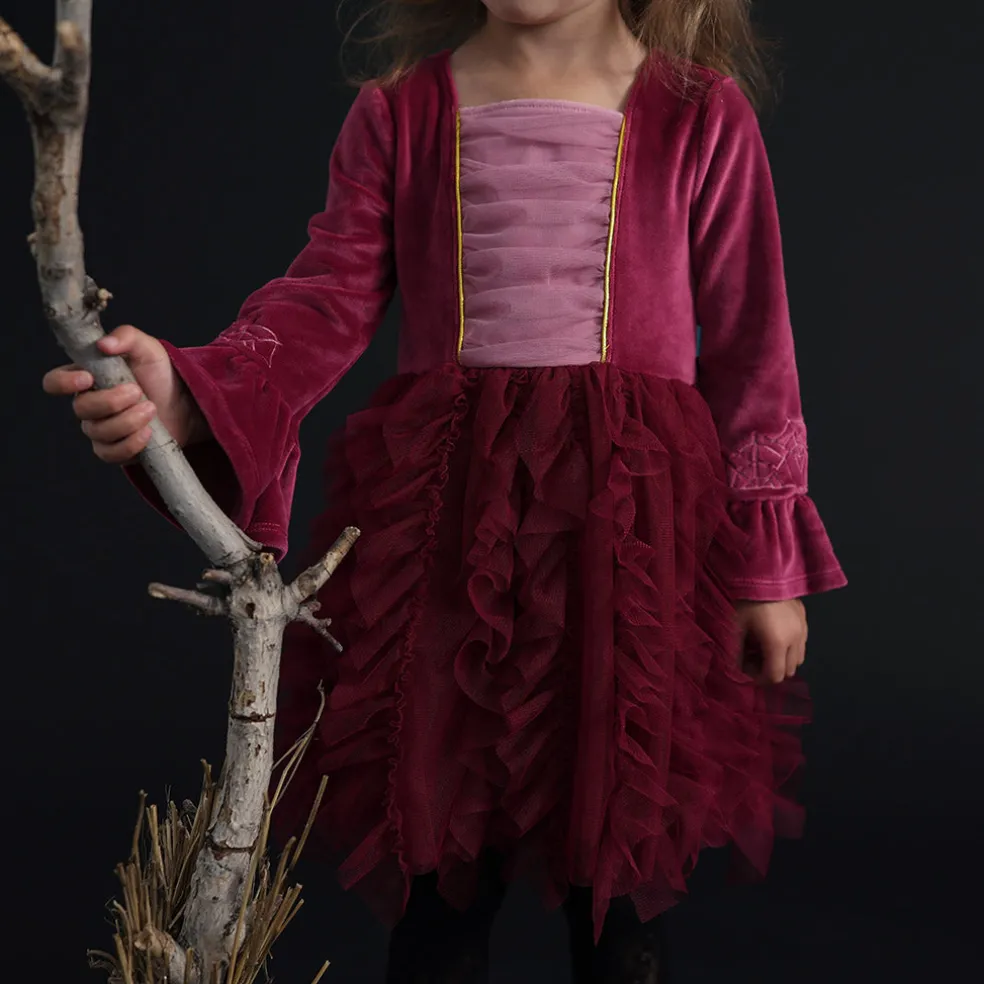 Velour Tulle Dress