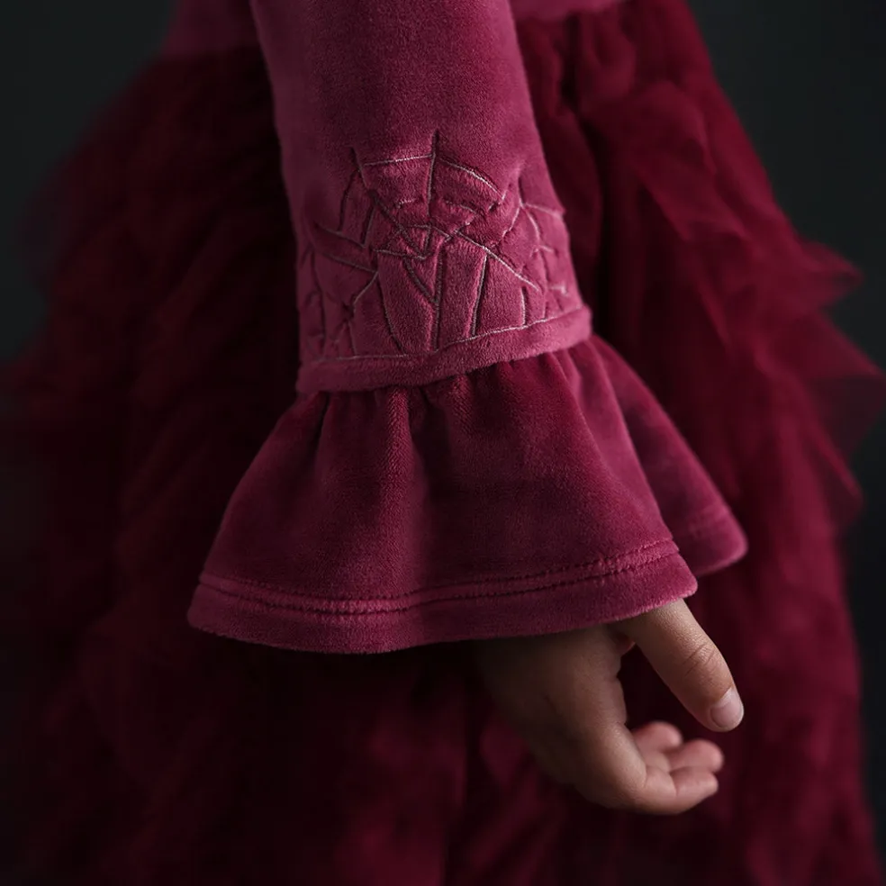 Velour Tulle Dress