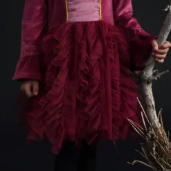 Velour Tulle Dress