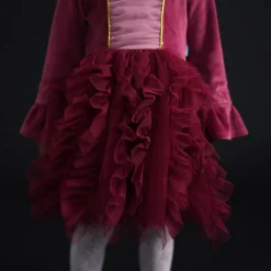 Velour Tulle Dress