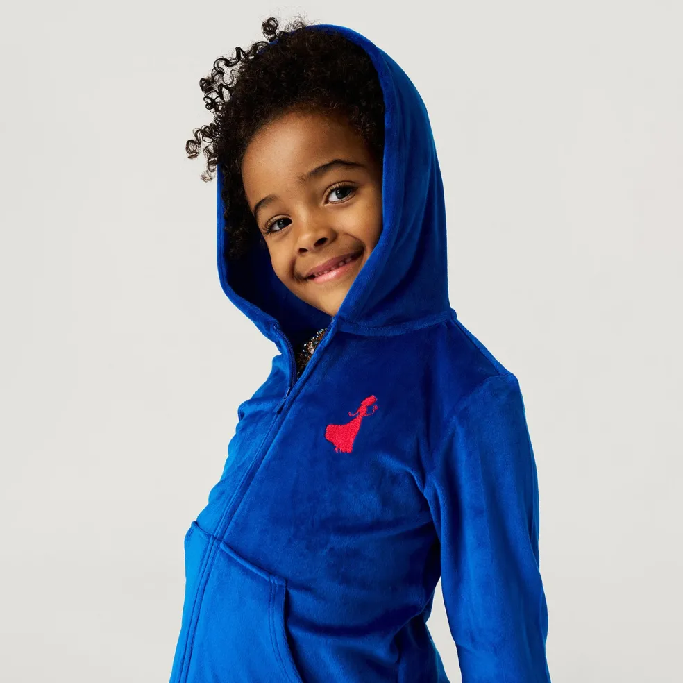 Velour Zip Hoodie