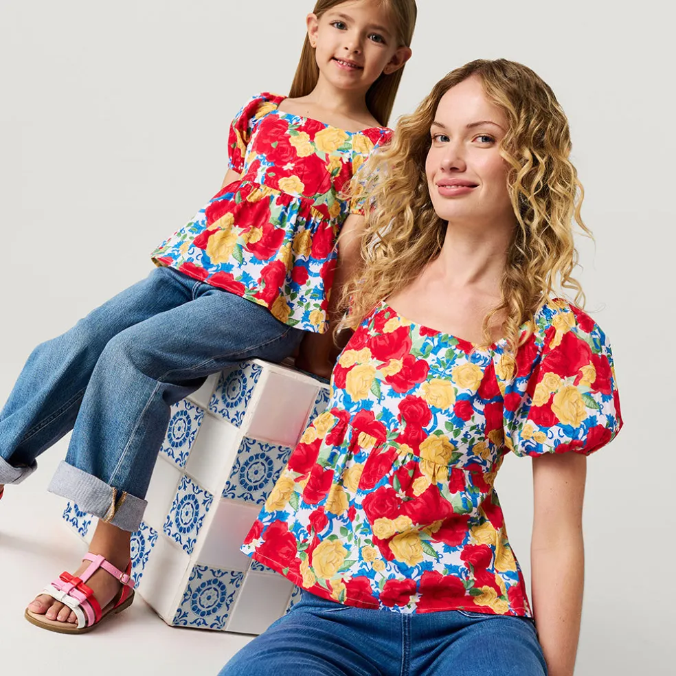 Women's Bamboo Challis Babydoll Top