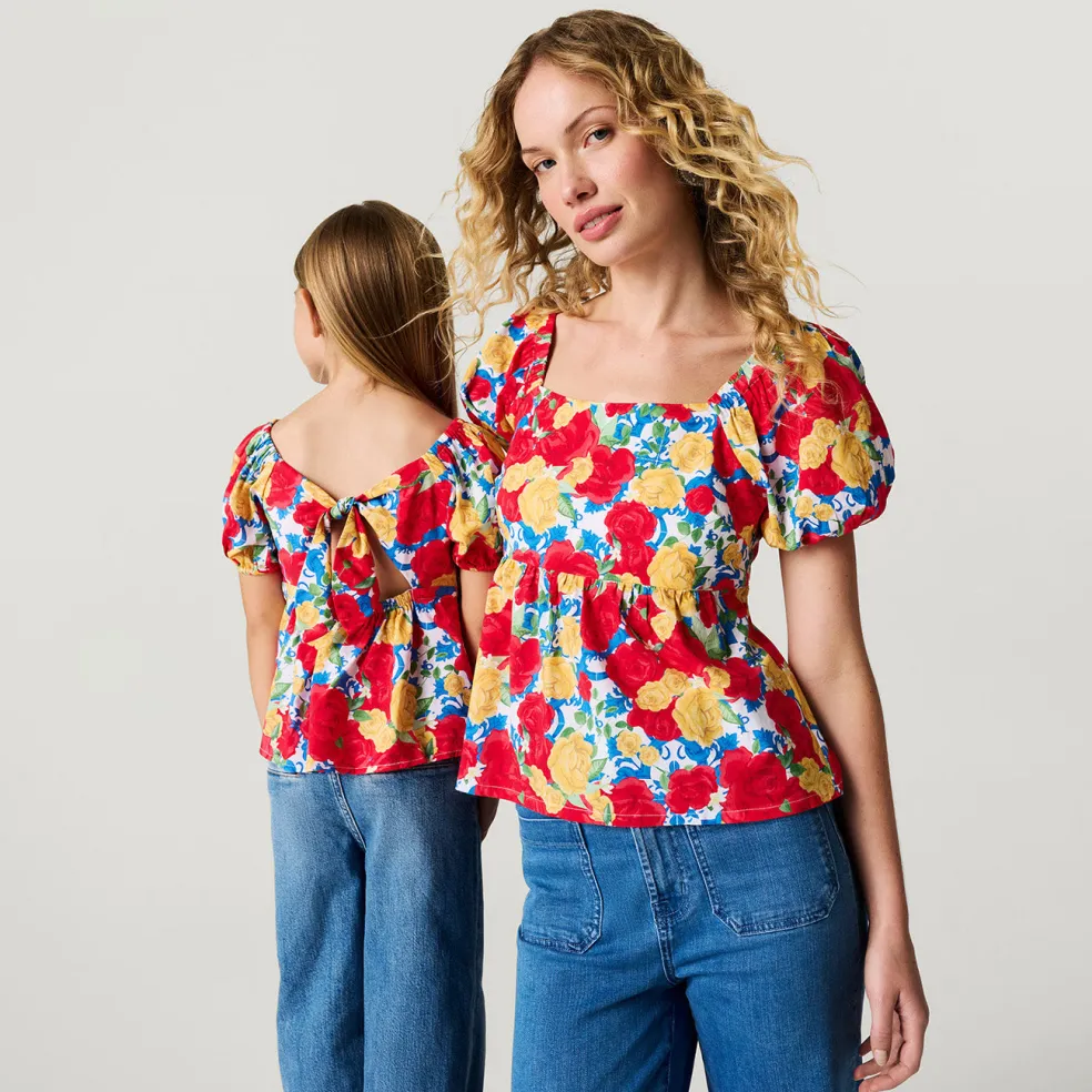 Women's Bamboo Challis Babydoll Top