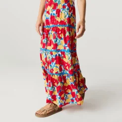 Women's Bamboo Challis Maxi Skirt