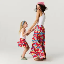Women's Bamboo Challis Maxi Skirt