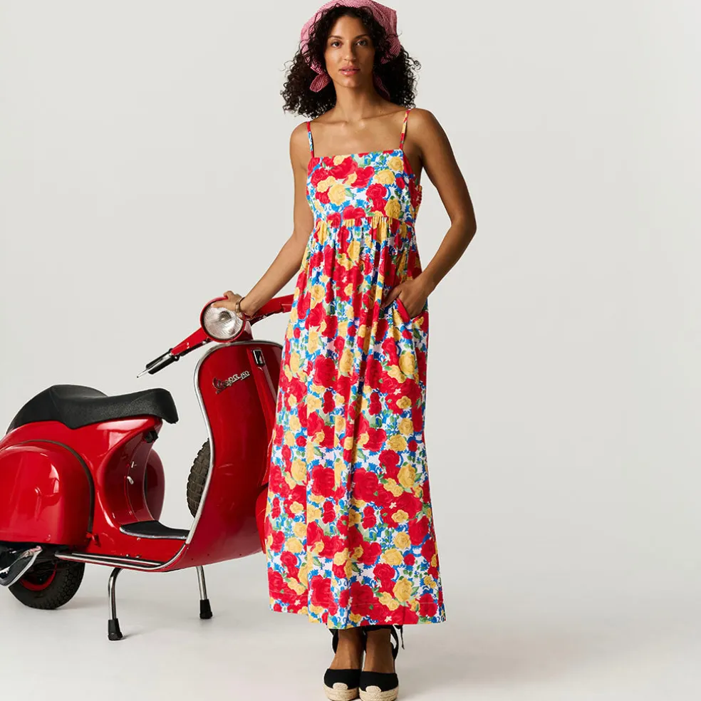 Women's Bamboo Challis Maxi Dress