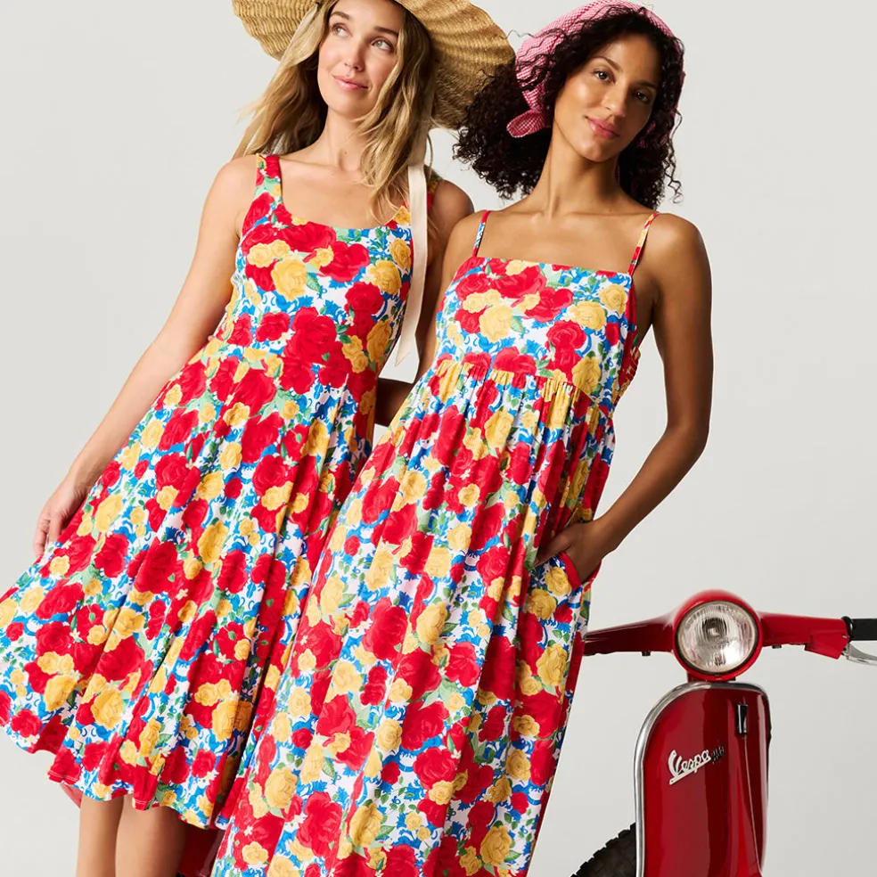Women's Bamboo Challis Maxi Dress