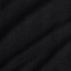 Women's Black Pointelle Romper