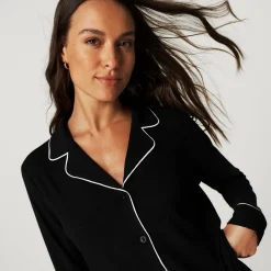 Women's Black Premium Knit Luxe Pajama Set