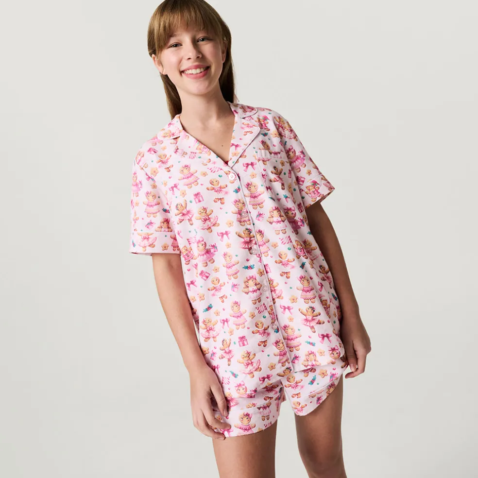 Women's Flannelette Short Pajama Set