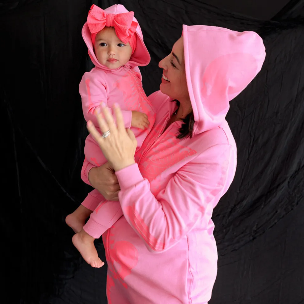 Women's Fleece Hooded Jumpsuit