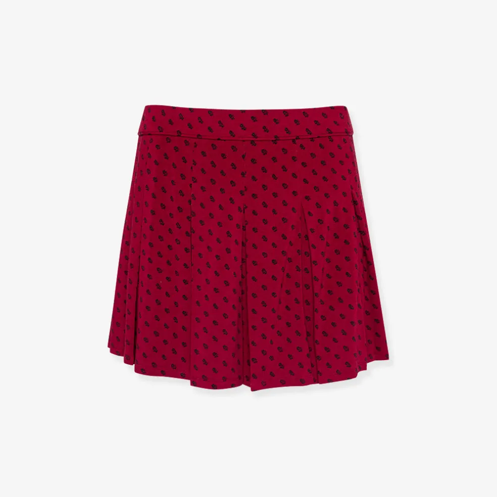 Women's French Terry Pleated Skort