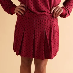 Women's French Terry Pleated Skort