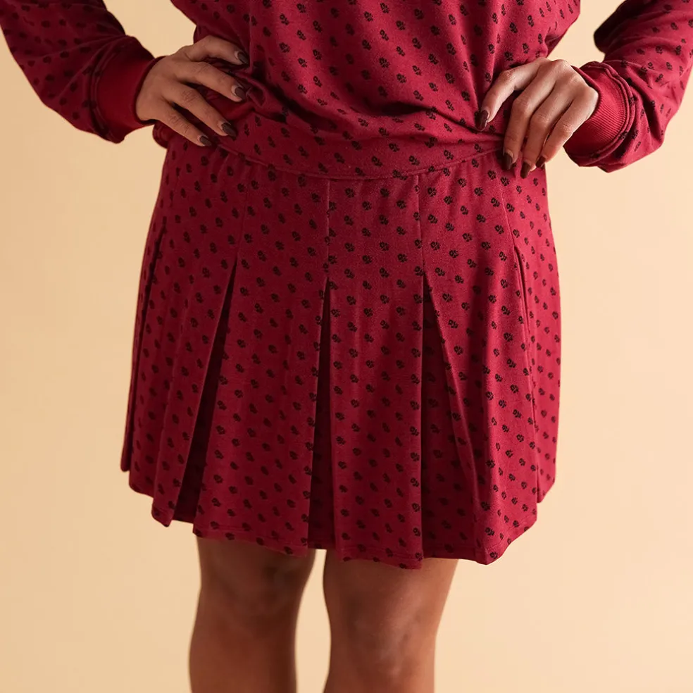 Women's French Terry Pleated Skort