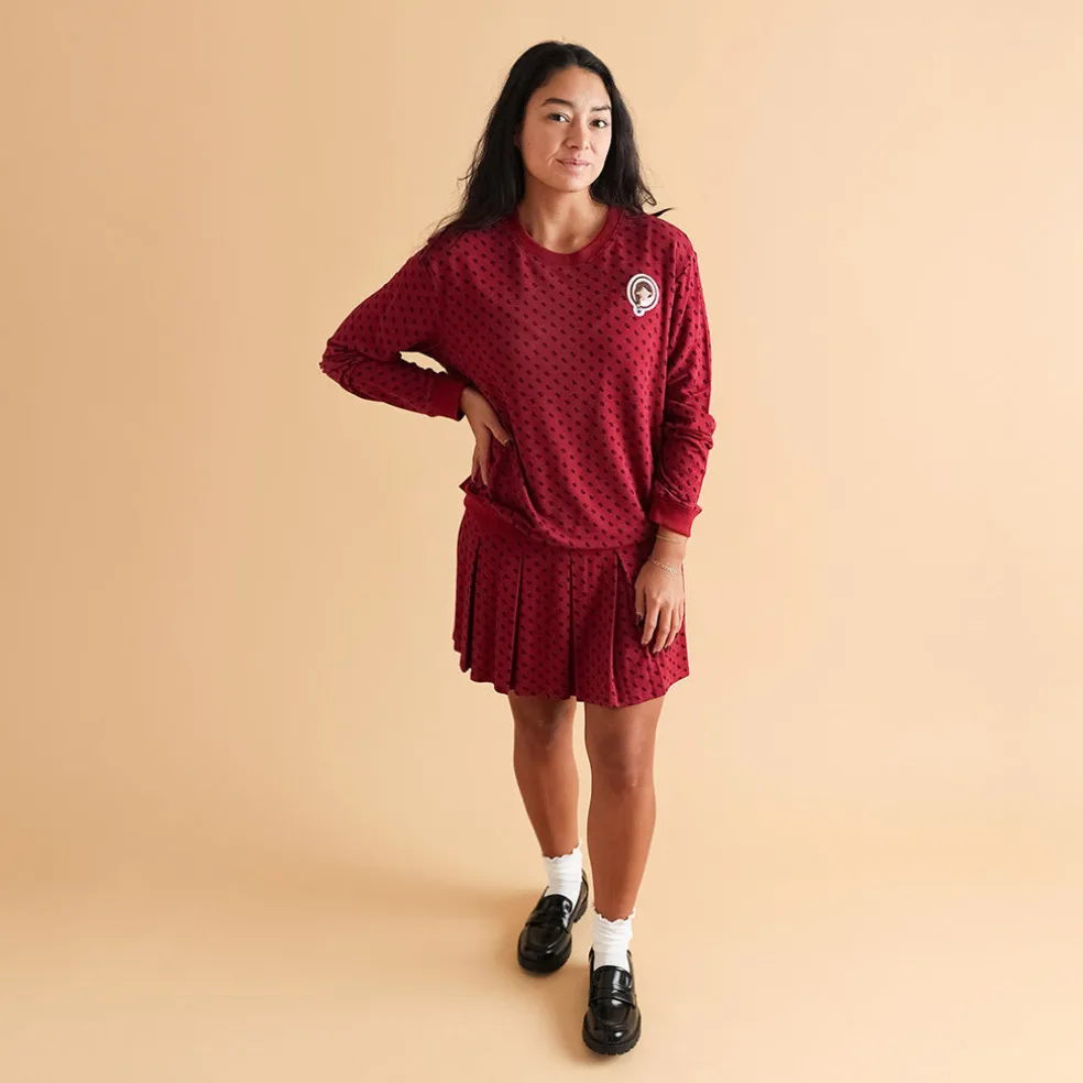 Women's French Terry Pleated Skort