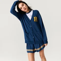 Women's French Terry Varsity Cardigan