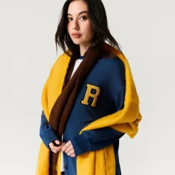 Women's French Terry Varsity Cardigan