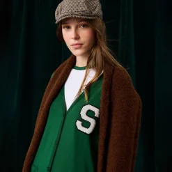 Women's French Terry Varsity Cardigan