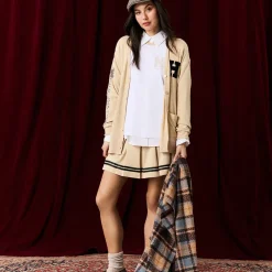 Women's French Terry Varsity Cardigan