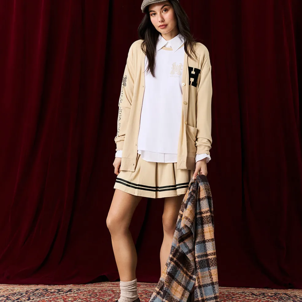 Women's French Terry Varsity Cardigan