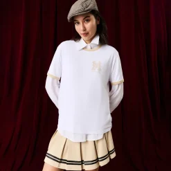 Women's French Terry Varsity Skort