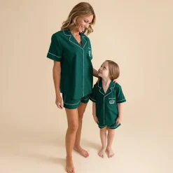 Women's Twill Pajama Short Set