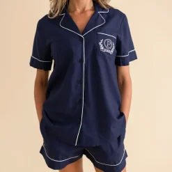 Women's Twill Pajama Short Set