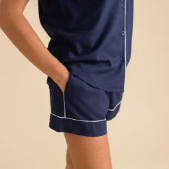 Women's Twill Pajama Short Set