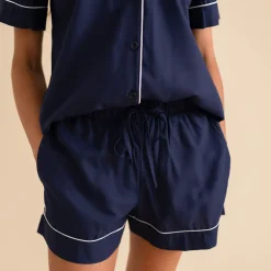 Women's Twill Pajama Short Set