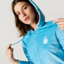 Women's Velour Zip Hoodie