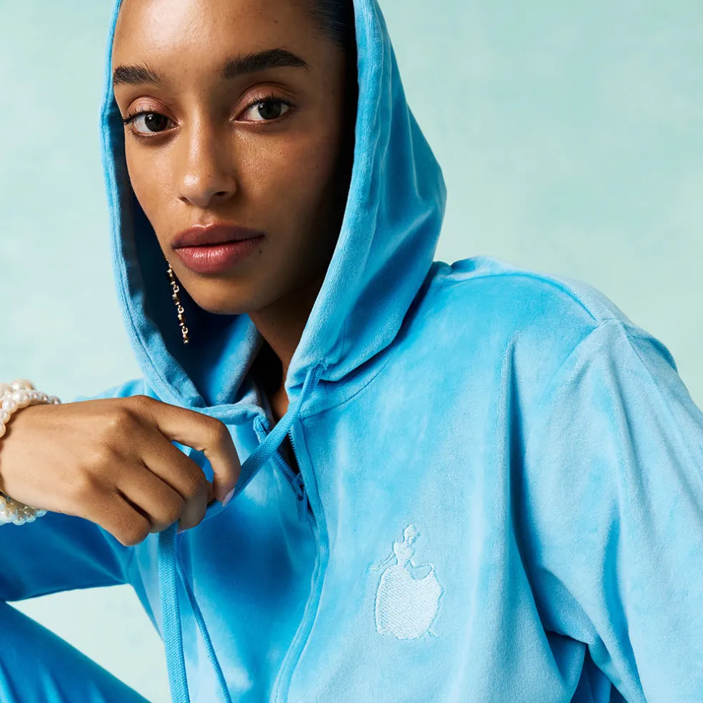 Women's Velour Zip Hoodie