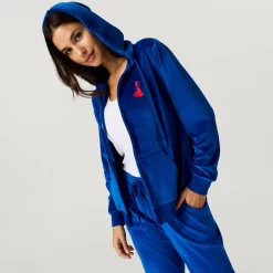 Women's Velour Zip Hoodie