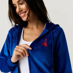 Women's Velour Zip Hoodie
