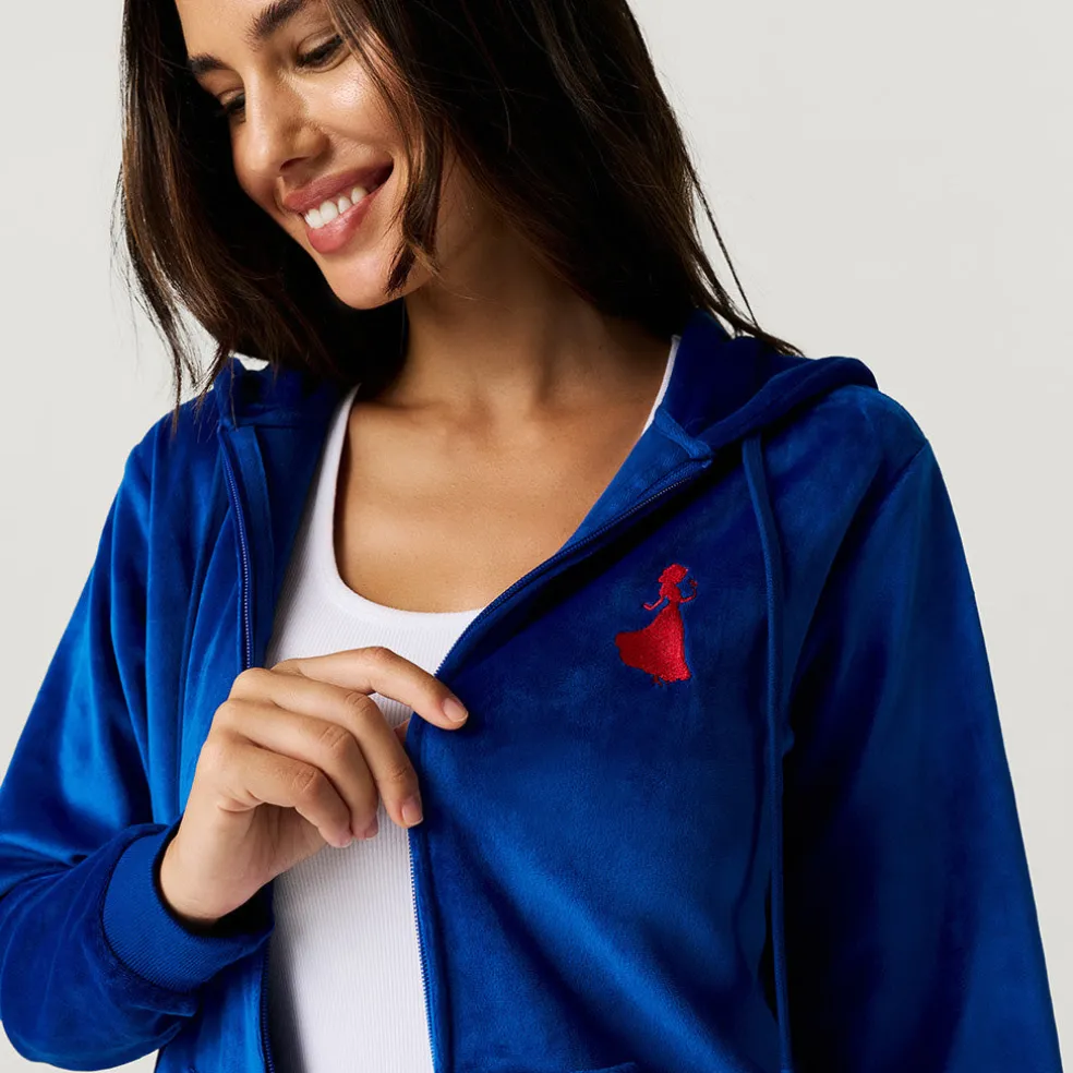 Women's Velour Zip Hoodie