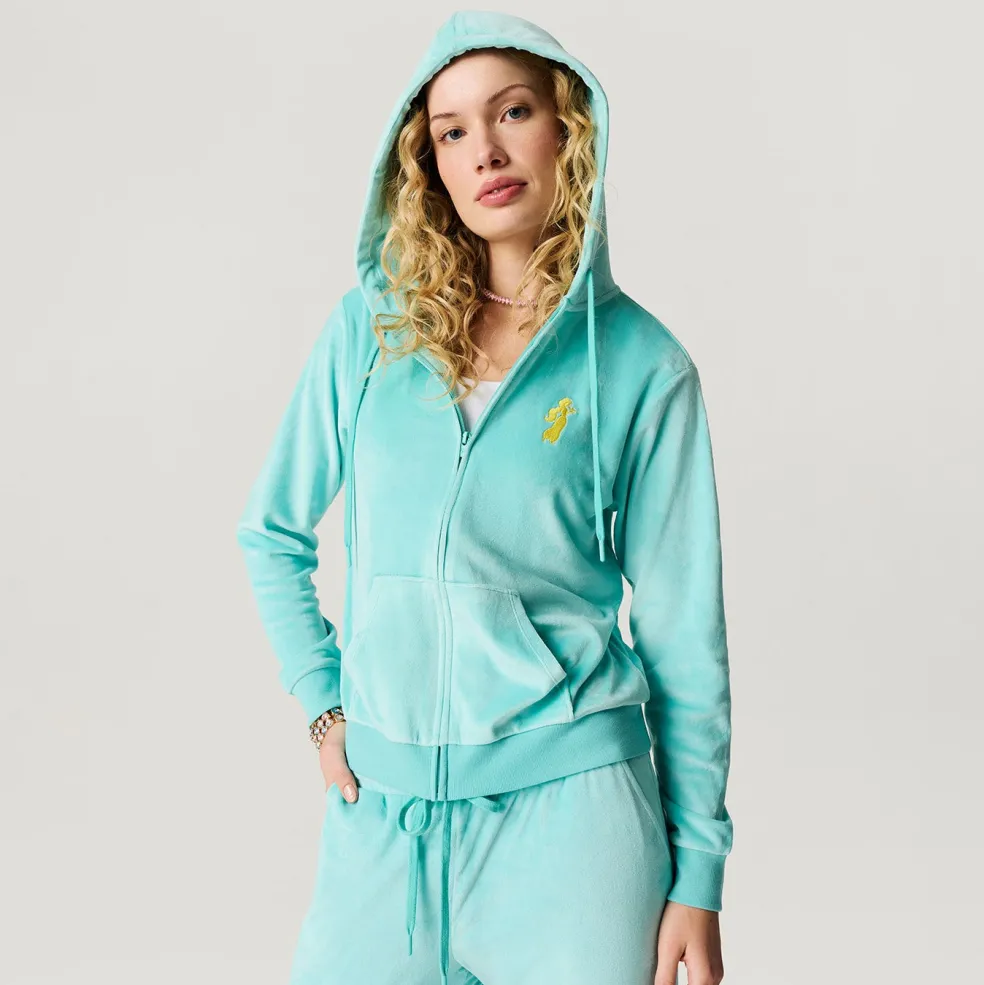 Women's Velour Zip Hoodie