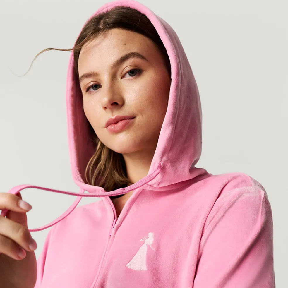 Women's Velour Zip Hoodie